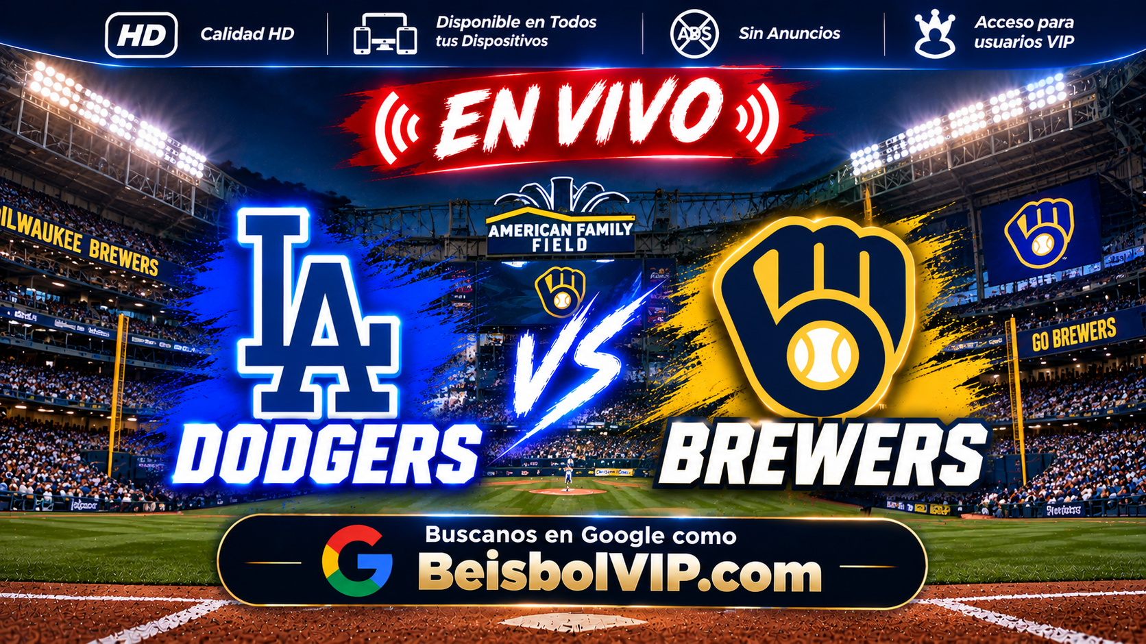 Juego 2: Dodgers vs Brewers  | 12 Octubre 2026 | 3:00 PM HORA CDMX